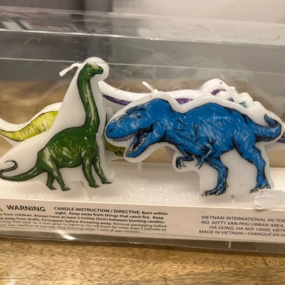 Dinosaur candles